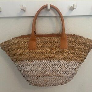 Like New! / Sperry Top-Sider Natural Straw Beach Tote / Tote Bag Purse